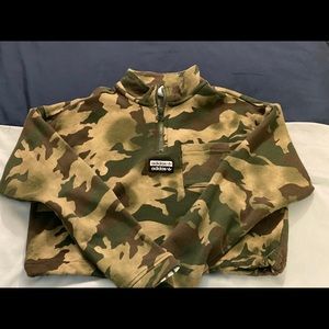 Adidas cropped camo sweater
